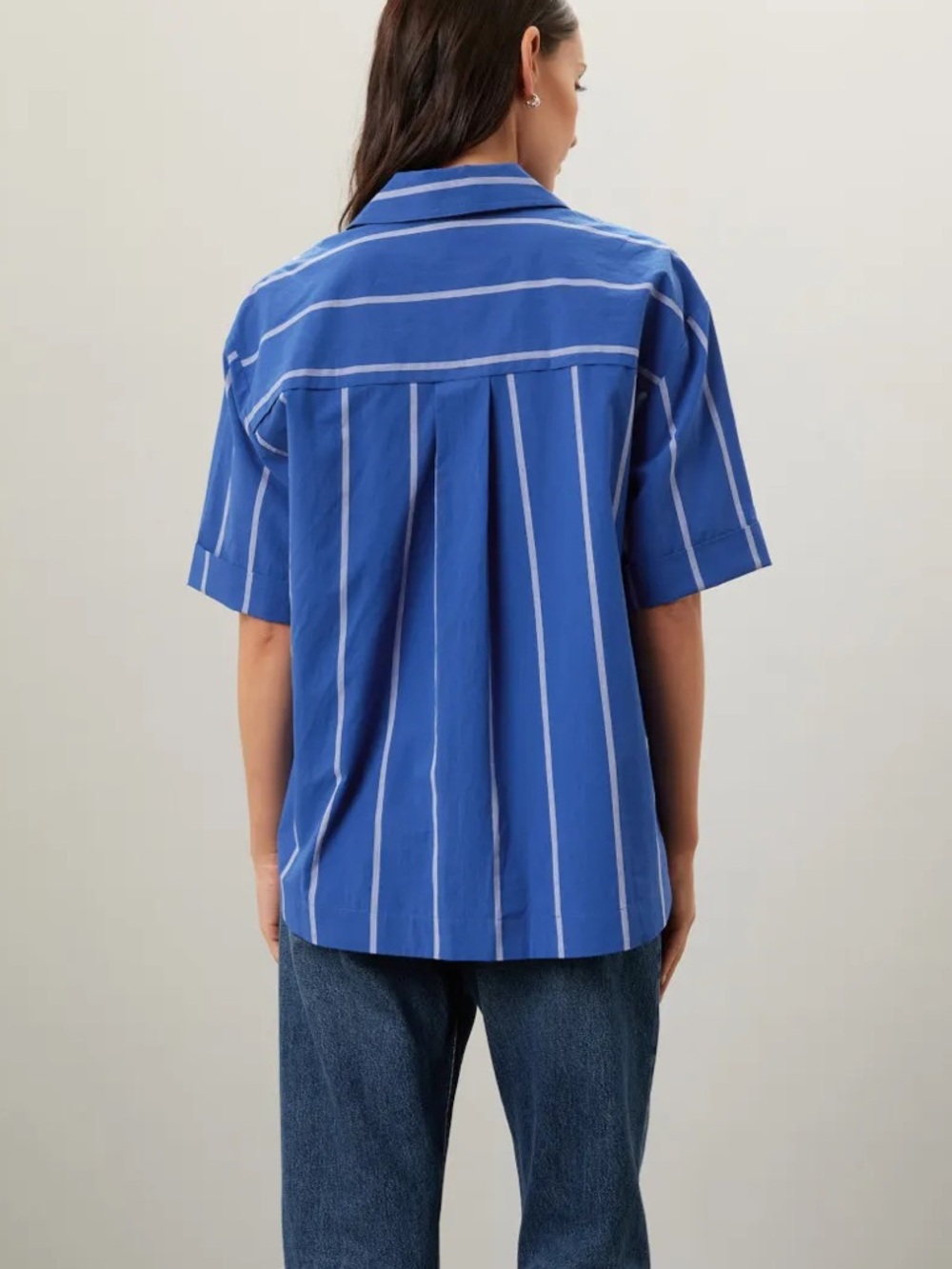 Madewell Oversized Boxy Button Up Top - Size Large - Picture 2 of 9